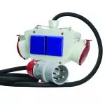Adapter 5-opływowy 3x16A/5p 2x230V, 5p z kablem
