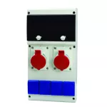 Rozdzielnica 2x32A/5p,4x230V 11DIN