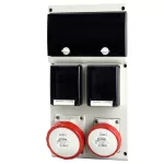 Rozdzielnica 1x32A/5p, 1x16A/5p, 2x230V domo plus IP66 11DIN