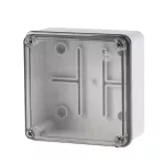 Puszka instalacyjna 100x100x50 przezroczysta wieczko