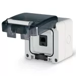 Gniazdo internetowe RJ45 6 kategoria UTP, Protecta IP66 natynkowe