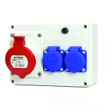 Rozdzielnica 1x32A/5, 2x230V b.okienka
