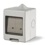 Zestaw Unibox IP55 puszka+wyłącznik 2 klawisze