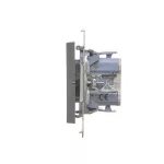 SIMON 55 WMDL-040123-116 Przycisk roletowy (moduł) 10 A, 250 V~, szybkozłącza; Grafitowy mat