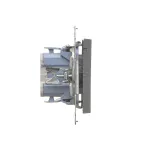 SIMON 55 WMDL-040123-116 Przycisk roletowy (moduł) 10 A, 250 V~, szybkozłącza; Grafitowy mat
