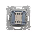 SIMON 55 WMDL-0106L1-144 Łącznik roletowy trójpozycyjny 1-0-2 (moduł) 10 A, 250 V~, szybkozłącza; Szampański mat