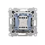 SIMON 55 WMDL-040123-149 Przycisk roletowy (moduł) 10 A, 250 V~, szybkozłącza; Czarny mat