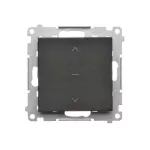 SIMON 55 WMDL-040123-149 Przycisk roletowy (moduł) 10 A, 250 V~, szybkozłącza; Czarny mat