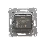 SIMON 55 WMDS-0041L2-143 Ładowarka USB typu C+A Quick Charge 5/9/12V (moduł), 3.1 A, 5V DC, 230V; Aluminium mat
