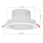 CEILINE III DOWNLIGHT 20W NW 230V 90st IP20 190x90mm BIAŁY okrągła