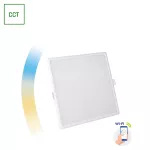 ALGINE DOWNLIGHT 22W 230V 120st IP20 IK06 215x215 x38mm BIAŁY kwadrat CCT+DIM Wi-Fi SPECTRUM SMART