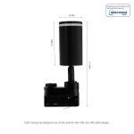 MADARA MINI RING II GU10 NA SZYNOPRZEWÓD 3F GU10   250V IP20 55x110x185mm CZARNY