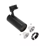 ANDROMEDA NA SZYNOPRZEWÓD 3F 25W NW 230V 36, 60st IP20 170x160x74mm CZARNY