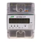Licznik energii elektrycznej - trójfazowy z programowalną przekładnią, wyświetlacz LCD, kl.1