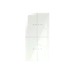 Dotykowy panel szklany, podwójny, 4 pól dotykowych, biały