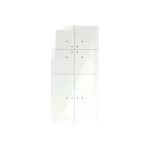 Dotykowy panel szklany, podwójny, 6 pól dotykowych, biały