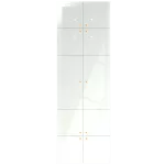 Dotykowy panel szklany, potrójny, 10 pól dotykowych, biały