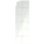 Dotykowy panel szklany, potrójny, 12 pól dotykowych, biały