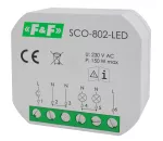 Ściemniacz oświetlenia SCO-802-LED do źródeł światła LED, z pamięcią ustawień natężenia oświetlenia, z funkcją Softstart.