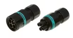 THB.387.A4A.R Wtyczka złączki 4 torowej KIT IP68 IP66 D5-12mm złącze liniowe hermetyczne okrągłe mini TEEPLUG TECHNO