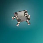 CARREA plate/spiral nickel 4x50W 230V Oświetlenie punktowe