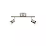 Limbali bar/tube nickel 2x50W 230V Oświetlenie punktowe