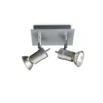 TITAN plate/spiral aluminium 2x50W 230V Oświetlenie punktowe