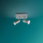 TITAN plate/spiral aluminium 2x50W 230V Oświetlenie punktowe