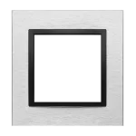 SIMON 54 NATURE WMDZ-0110xS-082 Ramka 1-krotna Nature-Metal, INOX NERO, IP20/IP44. (IP44-należy zastosować uszczelkę ramki DUN1)