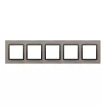 SIMON 54 NATURE WMDZ-0150xS-098 Ramka 5-krotna Nature-Beton, CZARNY CHARAKTER, IP20/IP44. (IP44-należy zastosować uszczelkę ramki DUN5)