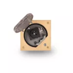 SIMON CONNECT TSC-KSE25USEC-2371 Wkład z pokrywą, z gn.+ RJ45 kat5e z blokadą; mosiądz.