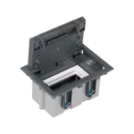 SIMON CONNECT TSC-52050101-035 Puszka podłogowa S500 1-modułowa, 2x K45, gł. 93mm; szary