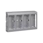 SIMON CONNECT TSC-SBC450-8 Obudowa natynkowa 4-modułowa, 8x K45; aluminium