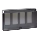 SIMON CONNECT Ramka obudowy S500 z pokrywą 4-modułowa, 8x K45; aluminium
