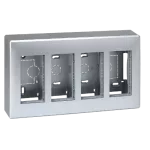 SIMON CONNECT TSC-51000004-033 Obudowa natynkowa S500 4-modułowa, 8x K45; kompletna; aluminium