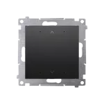 SIMON 54 GO WMDC-013NxP-049 Sterownik do rolety, żaluzji, markiz, firan, sterowany smartfonem [Wi-Fi] - SHUTTER; 2x5 A, 230 V, (moduł); czarny mat