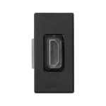 SIMON CONNECT TSC-K129B-14 Płytka K45/2 adapter HDMI-HDMI 22,5x45mm + wkład; czarny