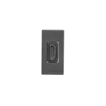 SIMON CONNECT TSC-K129B-14 Płytka K45/2 adapter HDMI-HDMI 22,5x45mm + wkład; czarny