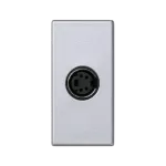SIMON CONNECT Płytka K45/2 gniazda S-Video 22,5x45mm + wkład; zaciski śrubowe; aluminium