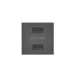 SIMON CONNECT TSC-K126E-14 USB ładowarka K45 (45x45) gniazdo typ A 5V/2,1A; czarny