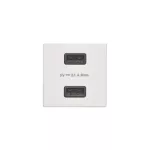 SIMON CONNECT TSC-K126E-9 USB ładowarka K45 (45x45) gniazdo typ A 5V/2,1A; czysta biel