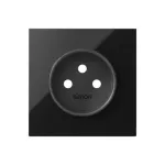 SIMON 100 W100-10020120x-138 Panel 1-krotny: 1 gniazdo zasilające; czarny