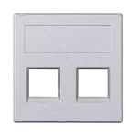 SIMON CONNECT Płytka S500, 2x RJ bez osłon; NEXANS; aluminium