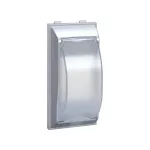 SIMON CONNECT Płytka CIMA z pokr. do aparatury modułowej 2-pol.; SBC, SBM, SM (33mm), puszki podłogowe SF; aluminium