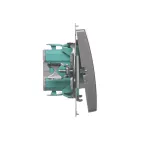 SIMON BASIC WMUL-0401xx-H011 Łącznik roletowy trójpozycyjny 1-0-2 (moduł); satynowy