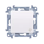 SIMON 10 WC-D1xxxxx-01-11xx Przycisk dzwonek (moduł) 10AX, 250V~, zaciski śrubowe; biały