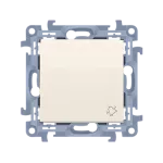 SIMON 10 WC-D1xxxxx-01-41xx Przycisk dzwonek (moduł) 10AX, 250V~, zaciski śrubowe; krem