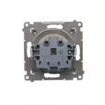 SIMON 54 WMDW-0011Sx-044 Gniazdo wtyczkowe z uziemieniem i przesłonami (moduł) 16A, 250V~, szybkozłącza; złoty mat
