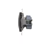 SIMON 54 WMDW-0011Sx-048 Gniazdo wtyczkowe z uziemieniem i przesłonami (moduł) 16A, 250V~, szybkozłącza; antracyt