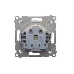 SIMON 54 WMDW-0311Sx-011 Gniazdo Schuko z przesłonami (moduł) 16A, 250V~, szybkozłącza; biały